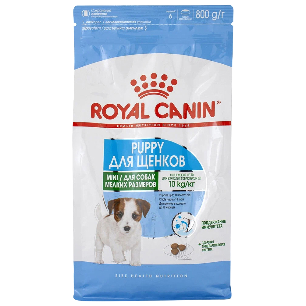 

Сухой корм для щенков ROYAL CANIN Junior Mini, птица, 0,8кг, Junior Mini