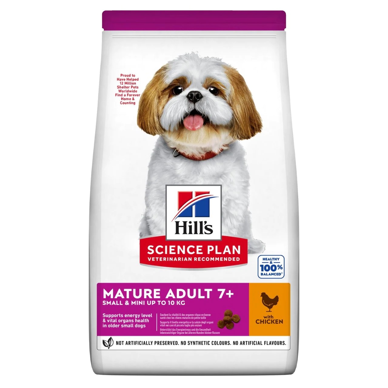 Сухой корм для собак Hill's Science Plan Mature Adult 7+ Small&Miniature, птица, 0,3кг