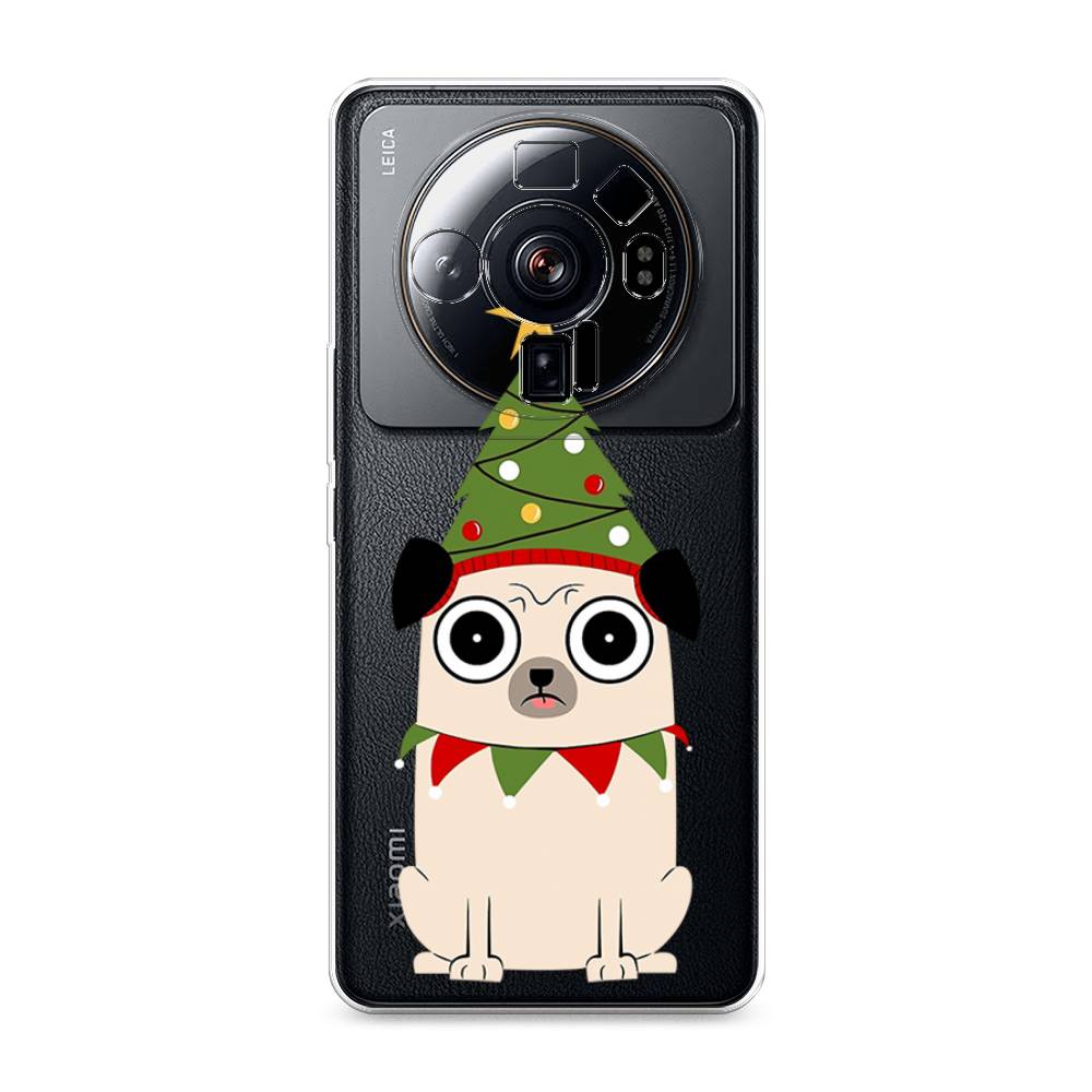 

Чехол на Xiaomi 12S Ultra "Собачка с ёлочкой", Бежевый;красный;зеленый, 314550-1