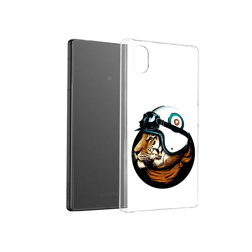 

Чехол MyPads Tocco для Sony Xperia X Тигр в шлеме, Прозрачный, Tocco