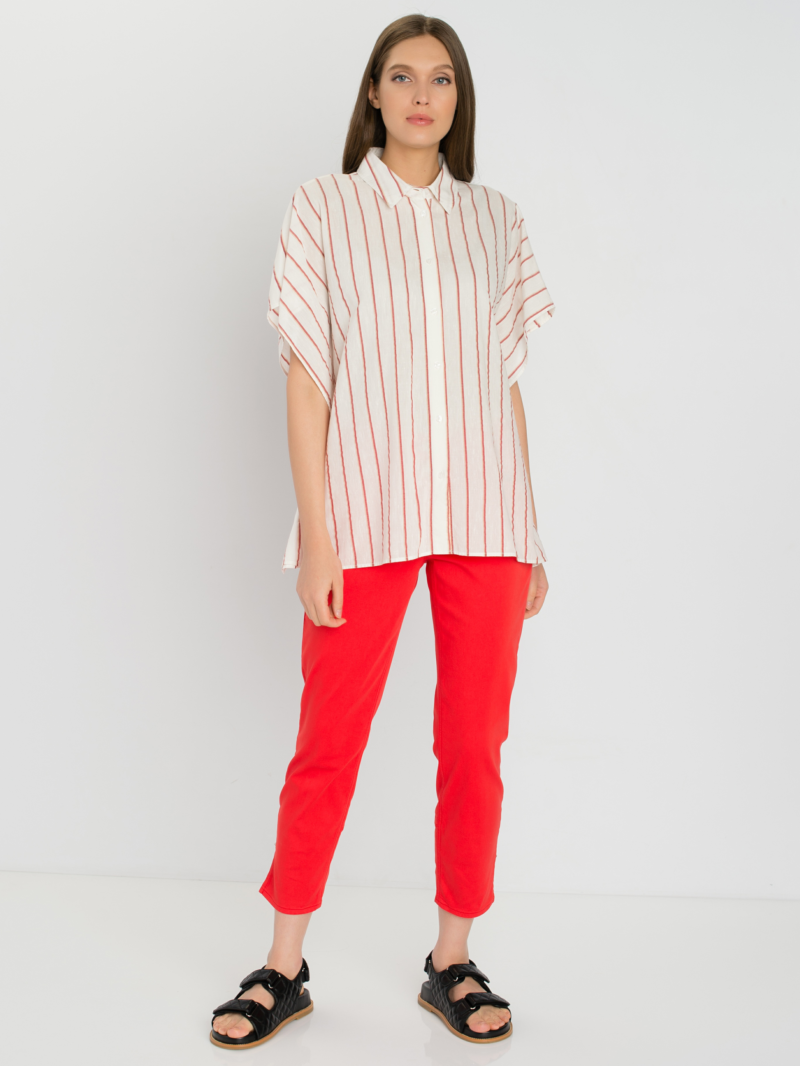 

Рубашка женская Gerry Weber 760033-31425-9067 бежевая 36, 760033-31425-9067