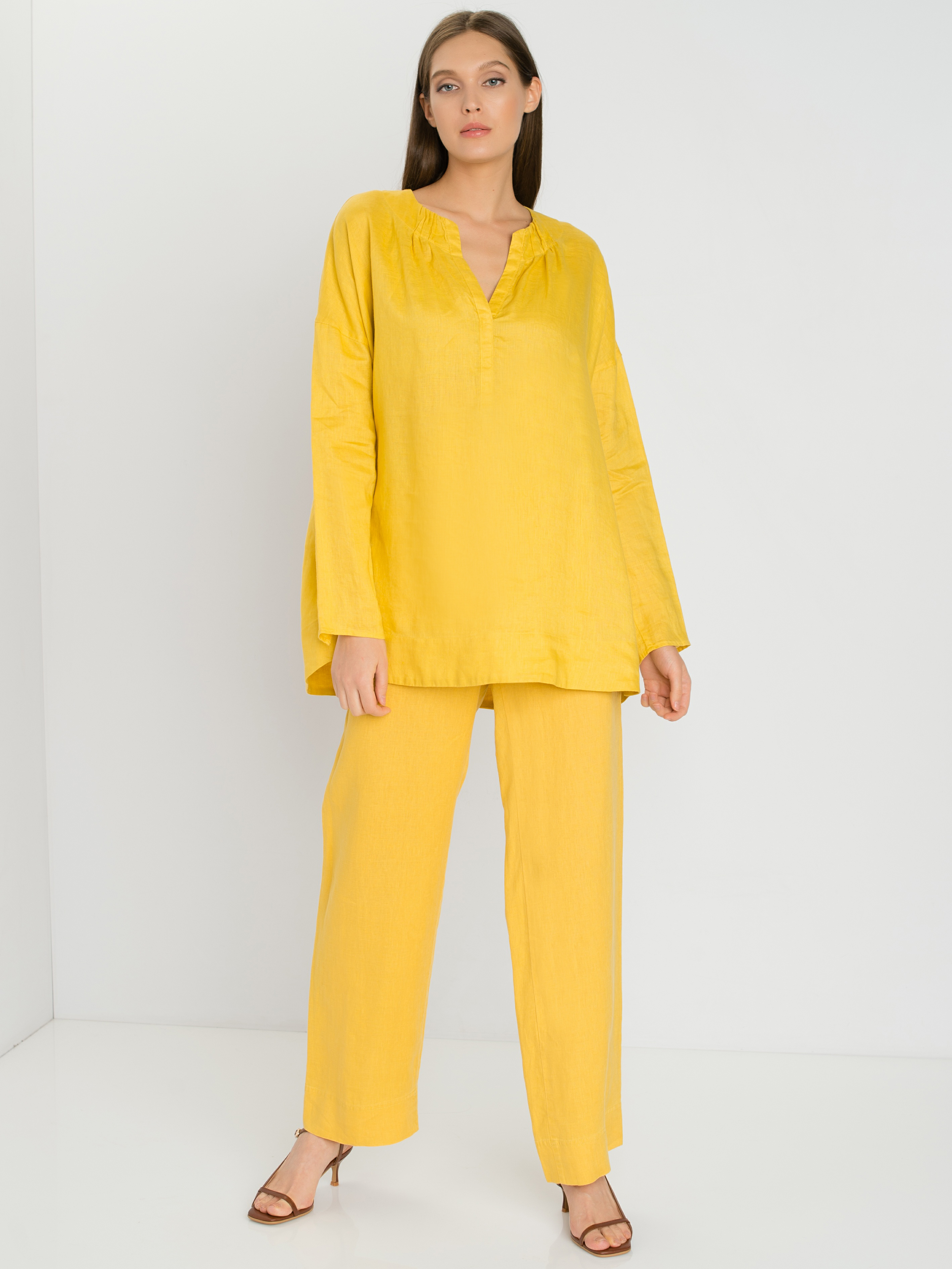 

Блуза женская Gerry Weber 760032-31426-40210 желтая 42, 760032-31426-40210
