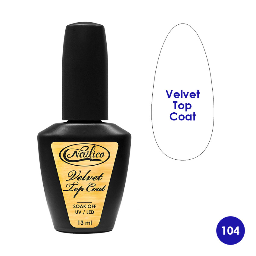 фото Гель-лак nailico velvet top coat, 13 мл