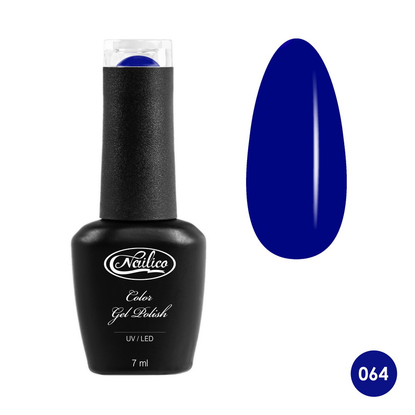

Гель-лак Nailico № 064 Витражный синий