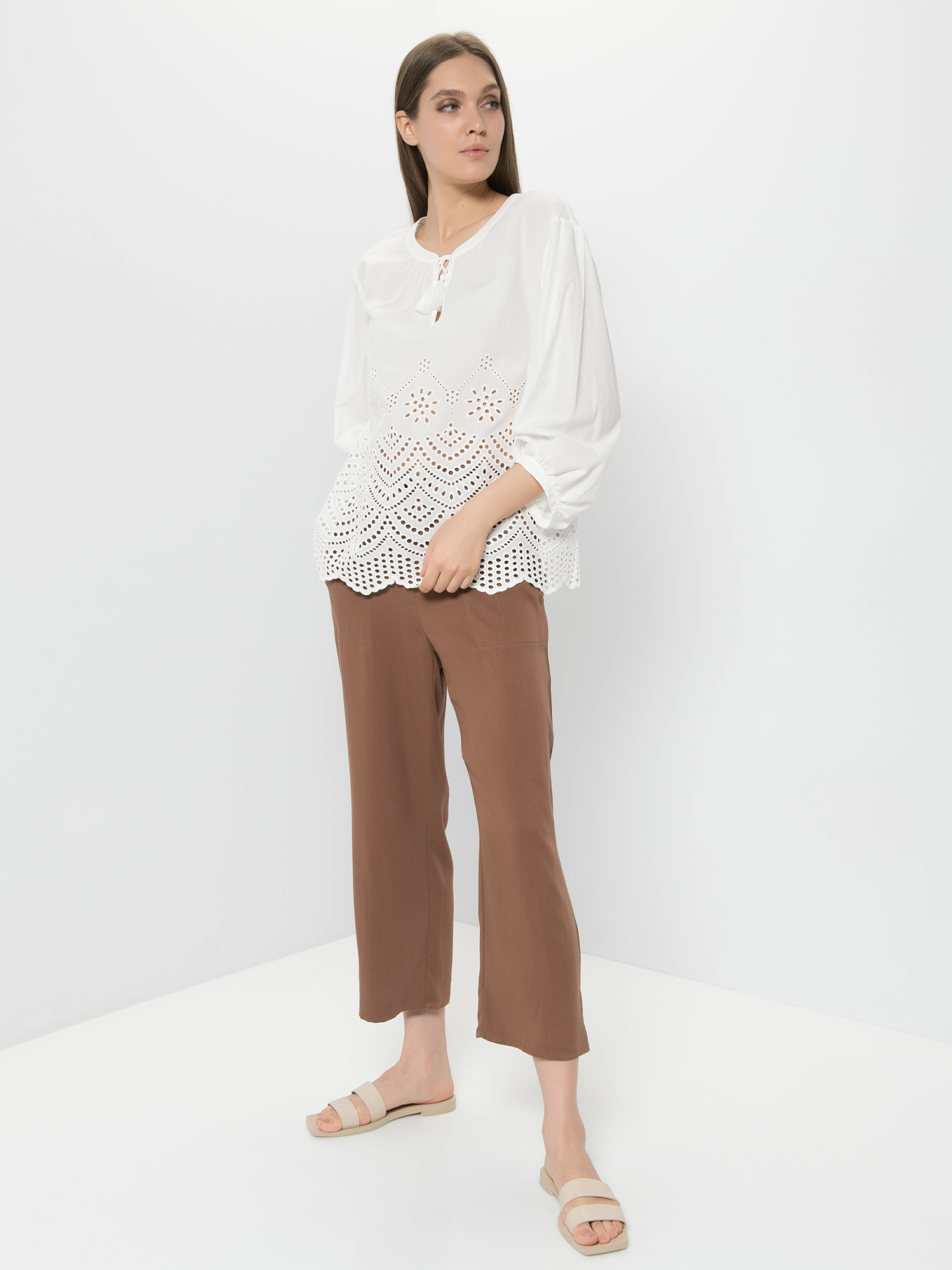 

Блуза женская Gerry Weber 760028-31432-99700 белая 34, 760028-31432-99700