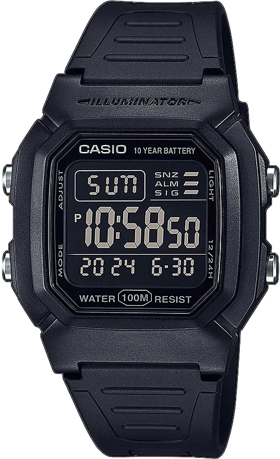 фото Наручные часы мужские casio w-800h-1bves