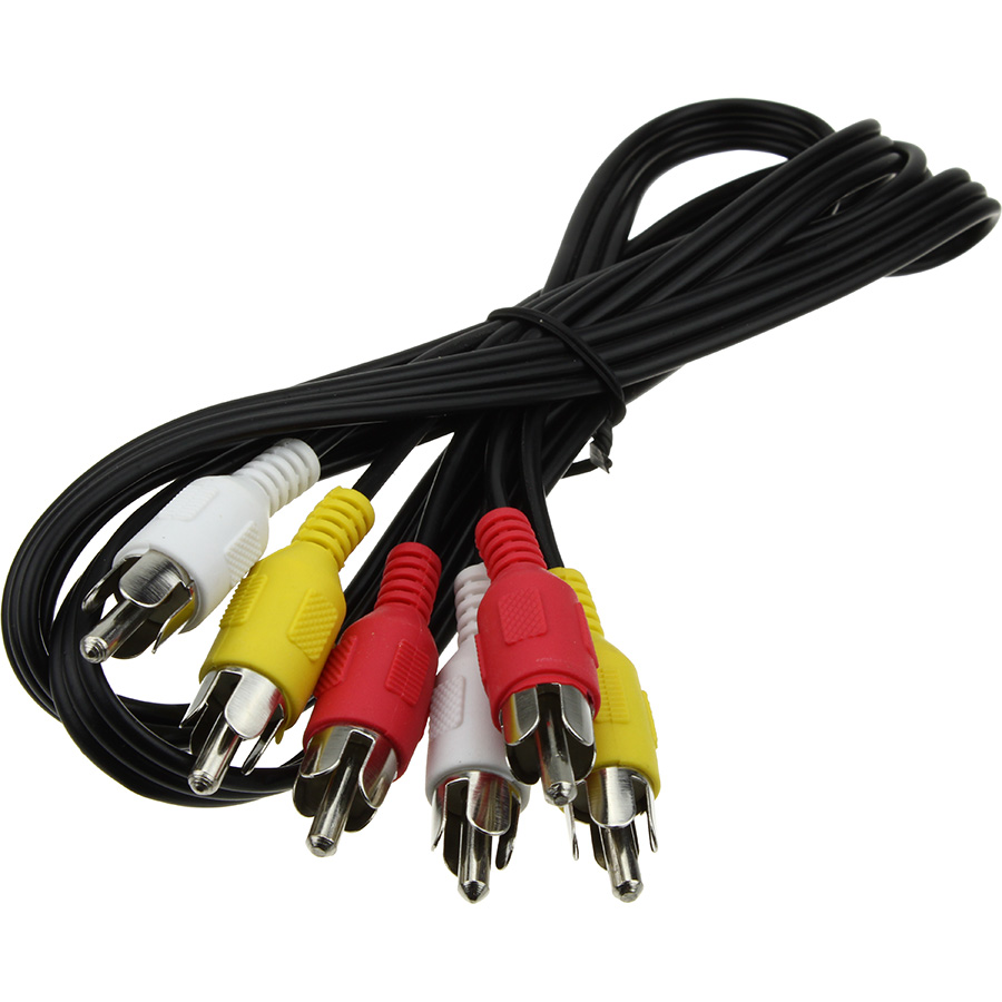 

Кабель Arbakom 3RCA - 3RCA штекер 1.2м (APH-124c-1.2) черный