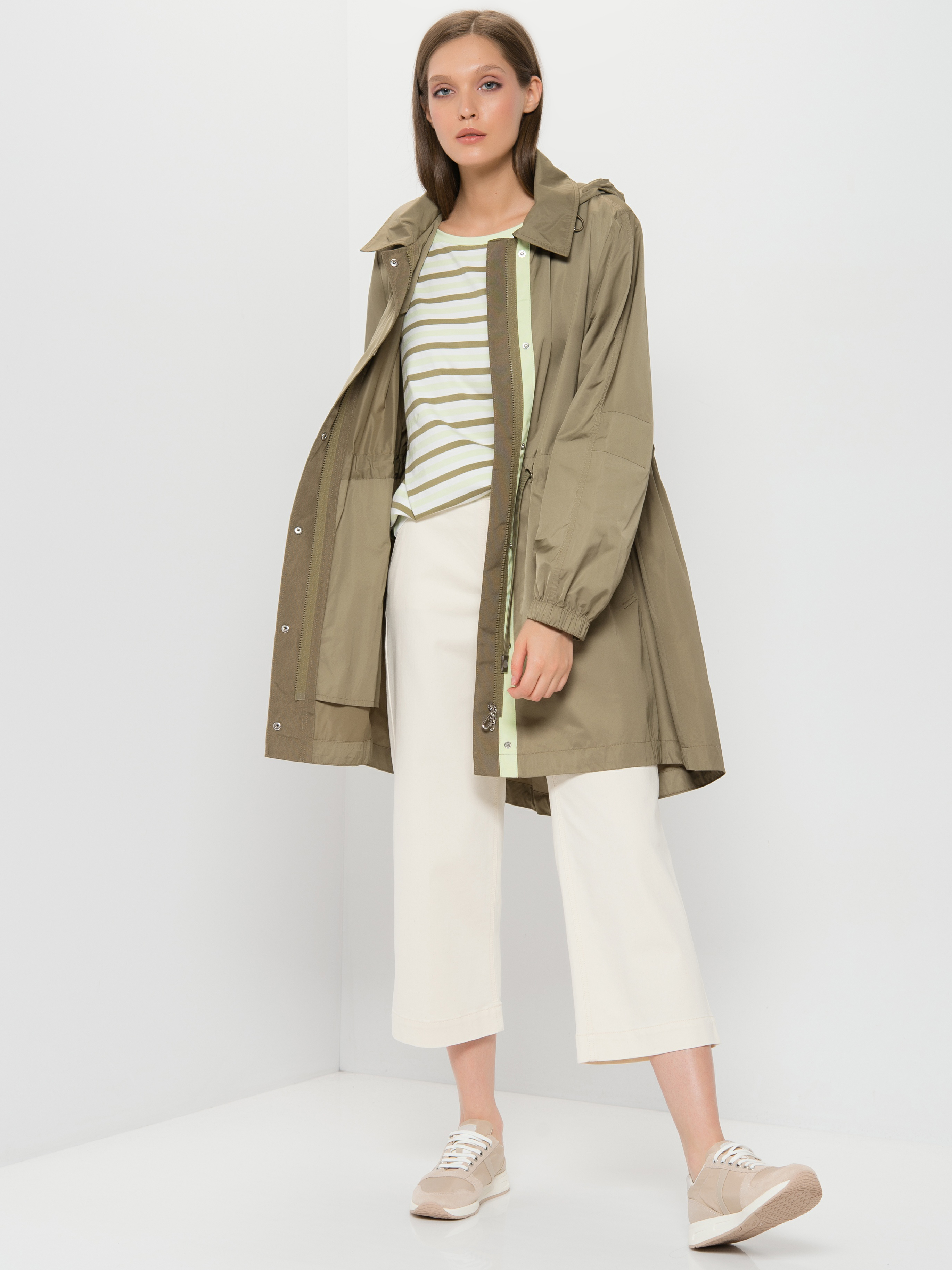 

Плащ женский Gerry Weber 750216-31150-50558 зеленый 42, 750216-31150-50558