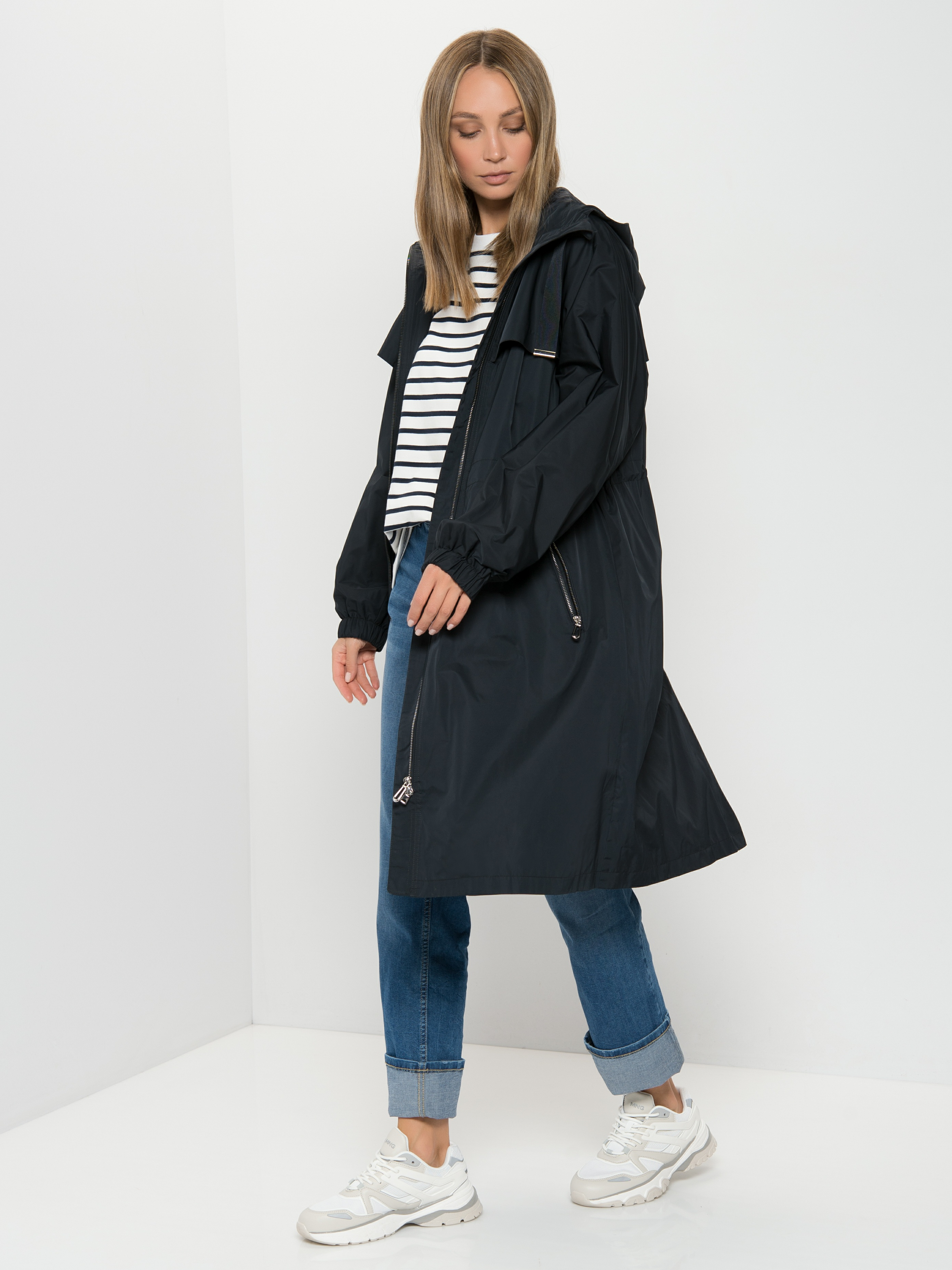 

Плащ женский Gerry Weber 750002-31150-80890 синий 46, 750002-31150-80890