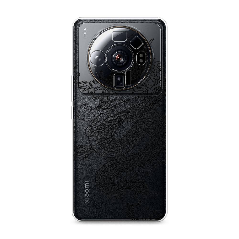 

Чехол на Xiaomi 12S Ultra "Большой китайский дракон", Черный;серый, 314550-1