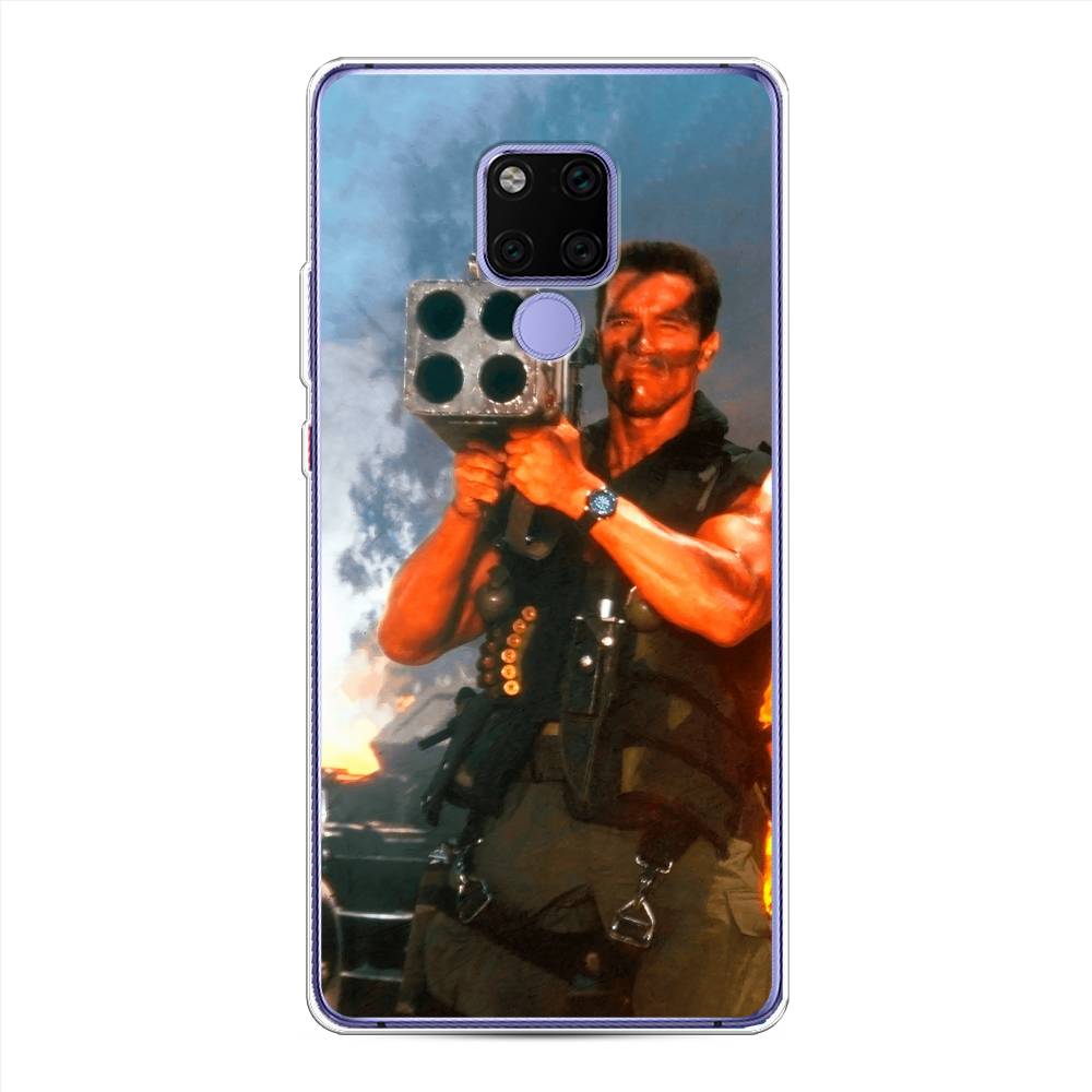 

Чехол для Huawei Mate 20X "Арнольд Шварцнеггер с базукой", Голубой;коричневый, 66950-6