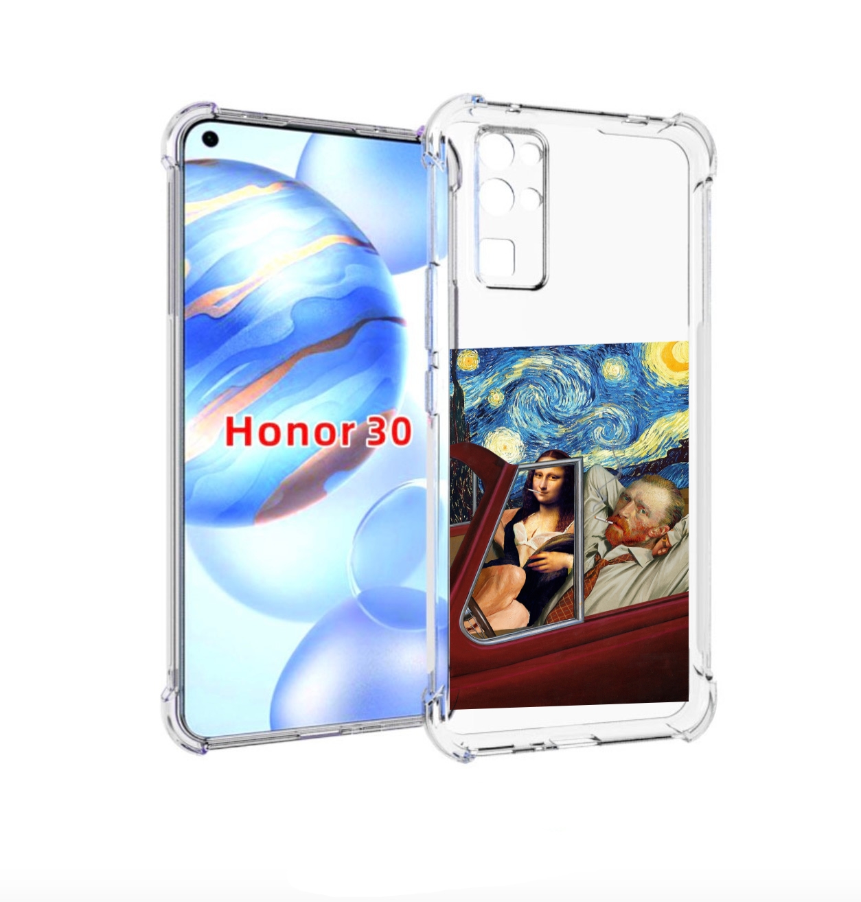 

Чехол бампер MyPads Да-Винчи-в-одном для Honor 30 (BMH-AN10) про, Прозрачный, Tocco