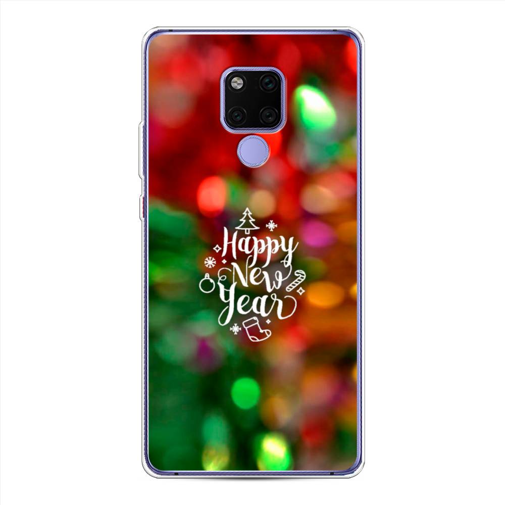 

Чехол для Huawei Mate 20X "Новый Год на елке", Зеленый;красный;желтый, 66950-5