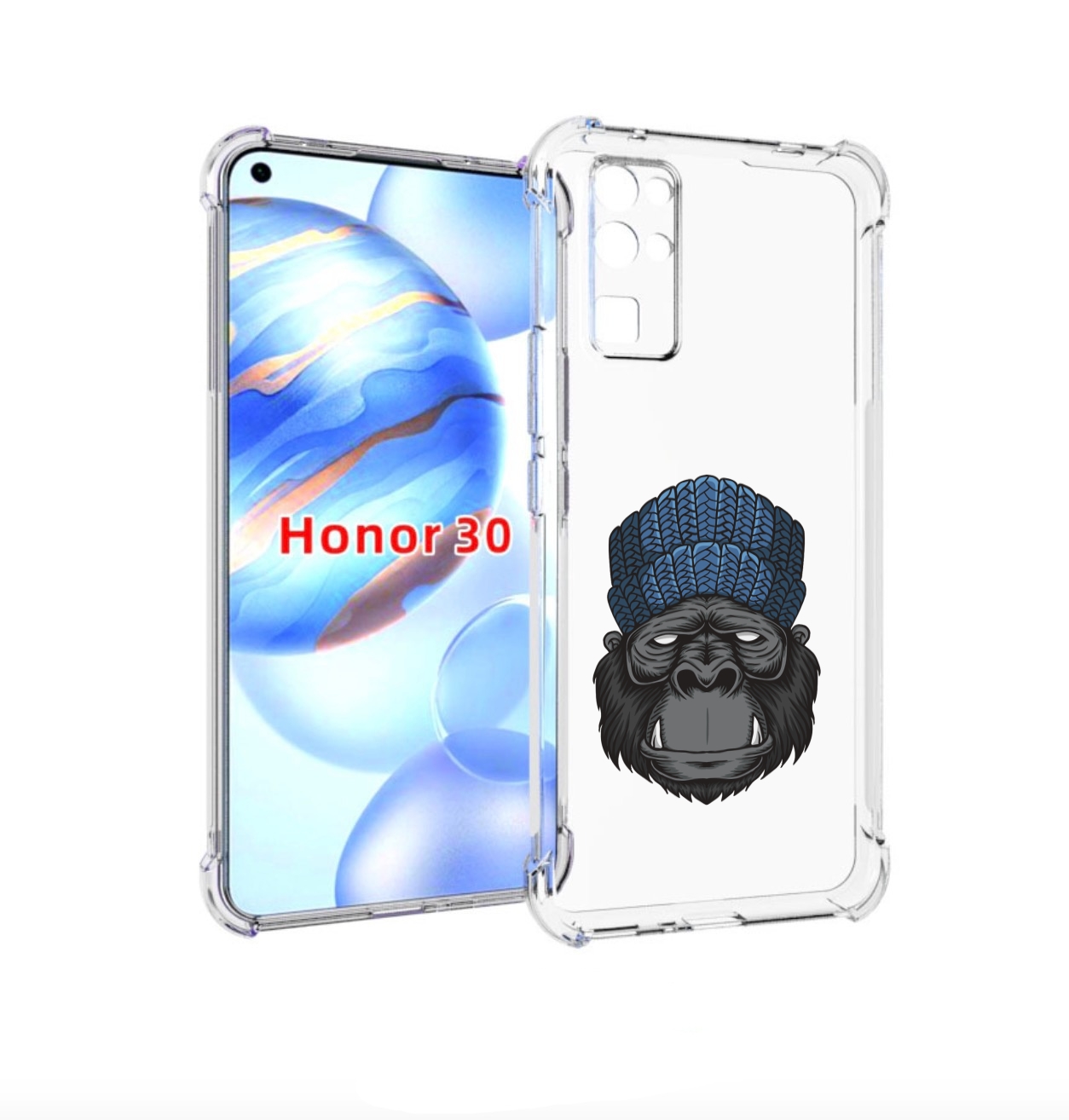 

Чехол бампер MyPads Горила для Honor 30 (BMH-AN10) противоударный, Прозрачный, Tocco