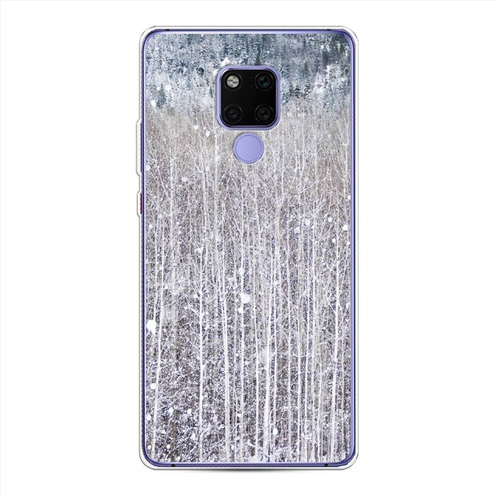 

Чехол на Huawei Mate 20X "Снежный лес", Бежевый;серый;белый, 66950-5