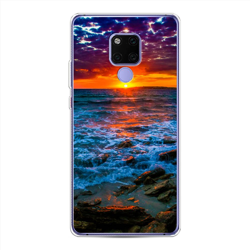 

Чехол для Huawei Mate 20X "Закат 1", Оранжевый;синий, 66950-2