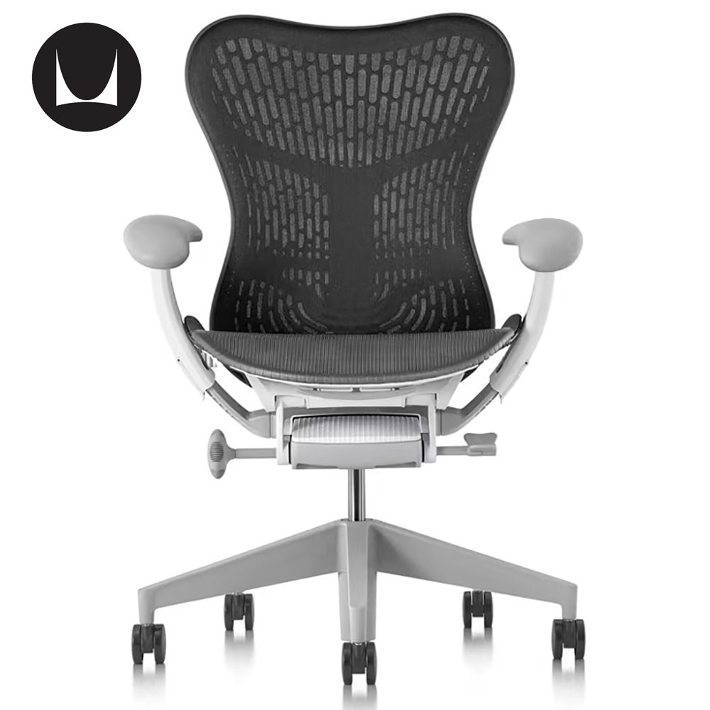 Кресло Herman Miller Mirra 2 Graphite - Silver Alloy/Studio White