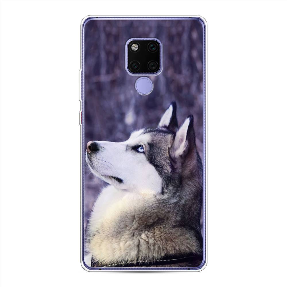 

Чехол для Huawei Mate 20X "Хаски 1", Фиолетовый;белый, 66950-1
