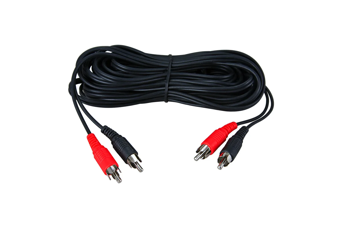 

Кабель REXANT RCA - 2 - RCA - 2 вилка-вилка 1.5м черный