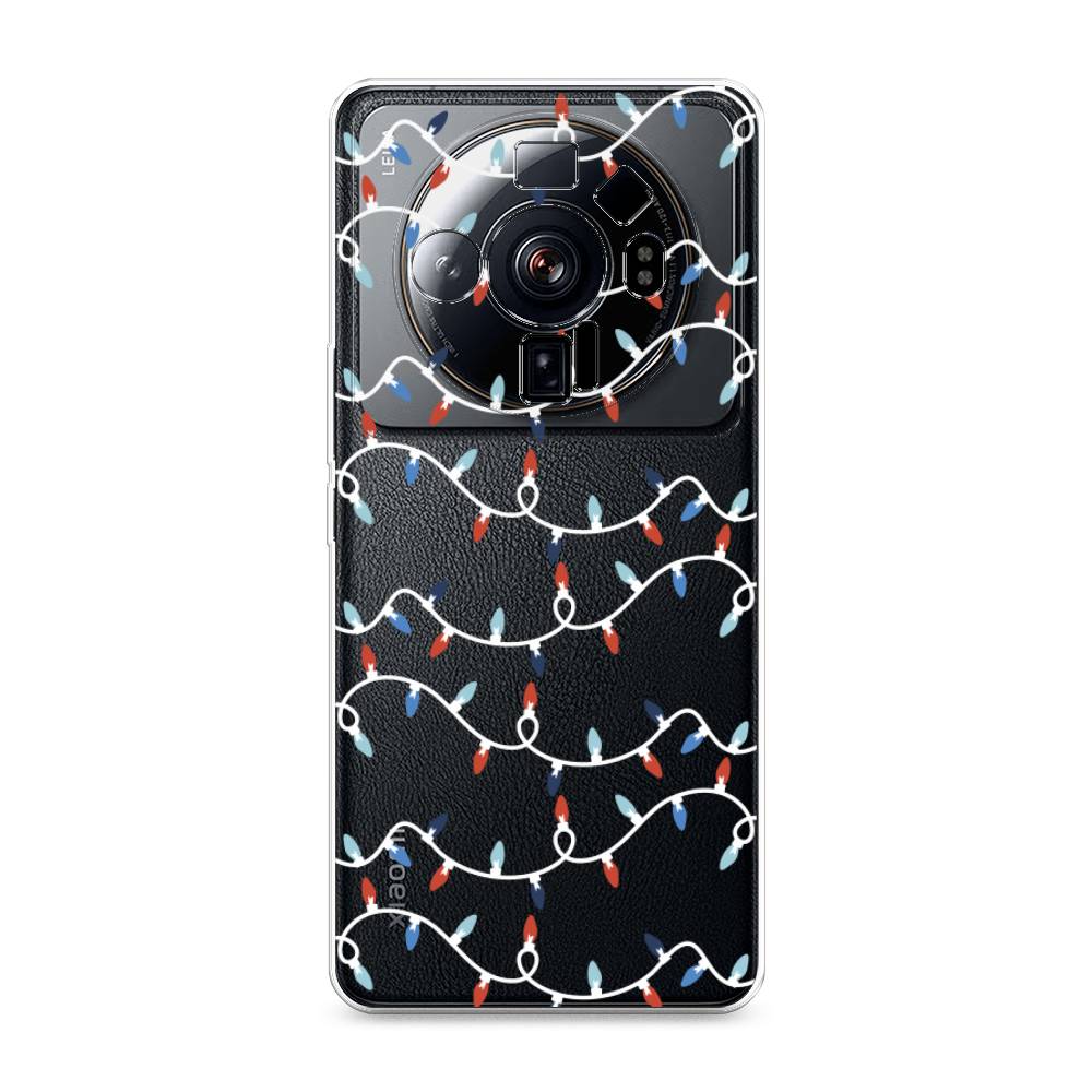 

Чехол на Xiaomi 12S Ultra "Разноцветная гирлянда", Белый;красный;синий, 314550-5