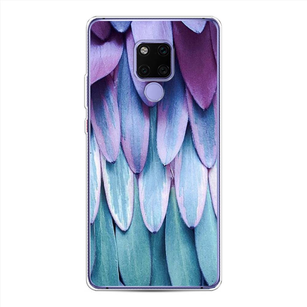 

Чехол для Huawei Mate 20X "Синее перо", Фиолетовый;голубой, 66950-3