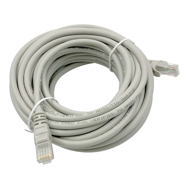 

Патч-корд Buro RJ45 - RJ45 вилка-вилка 10м (UTP-6-10M-G) серый