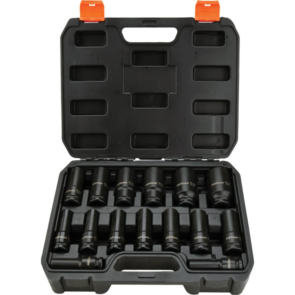 

Набор ударных удлиненных головок 10-32 мм, 1/2", 15 шт. AV Steel AV-721415