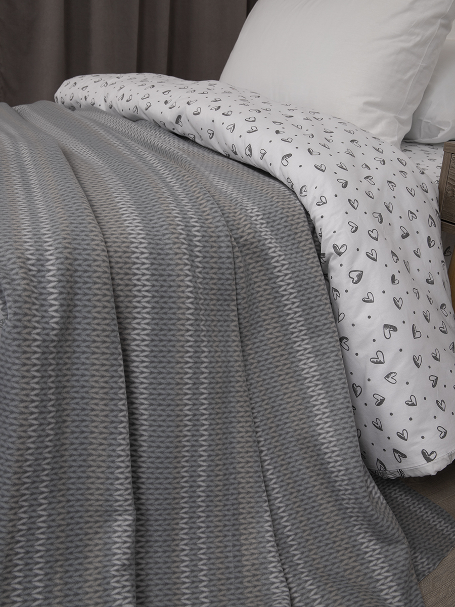 

Плед Tessolo Home флисовый 150х200, Винтаж, флис