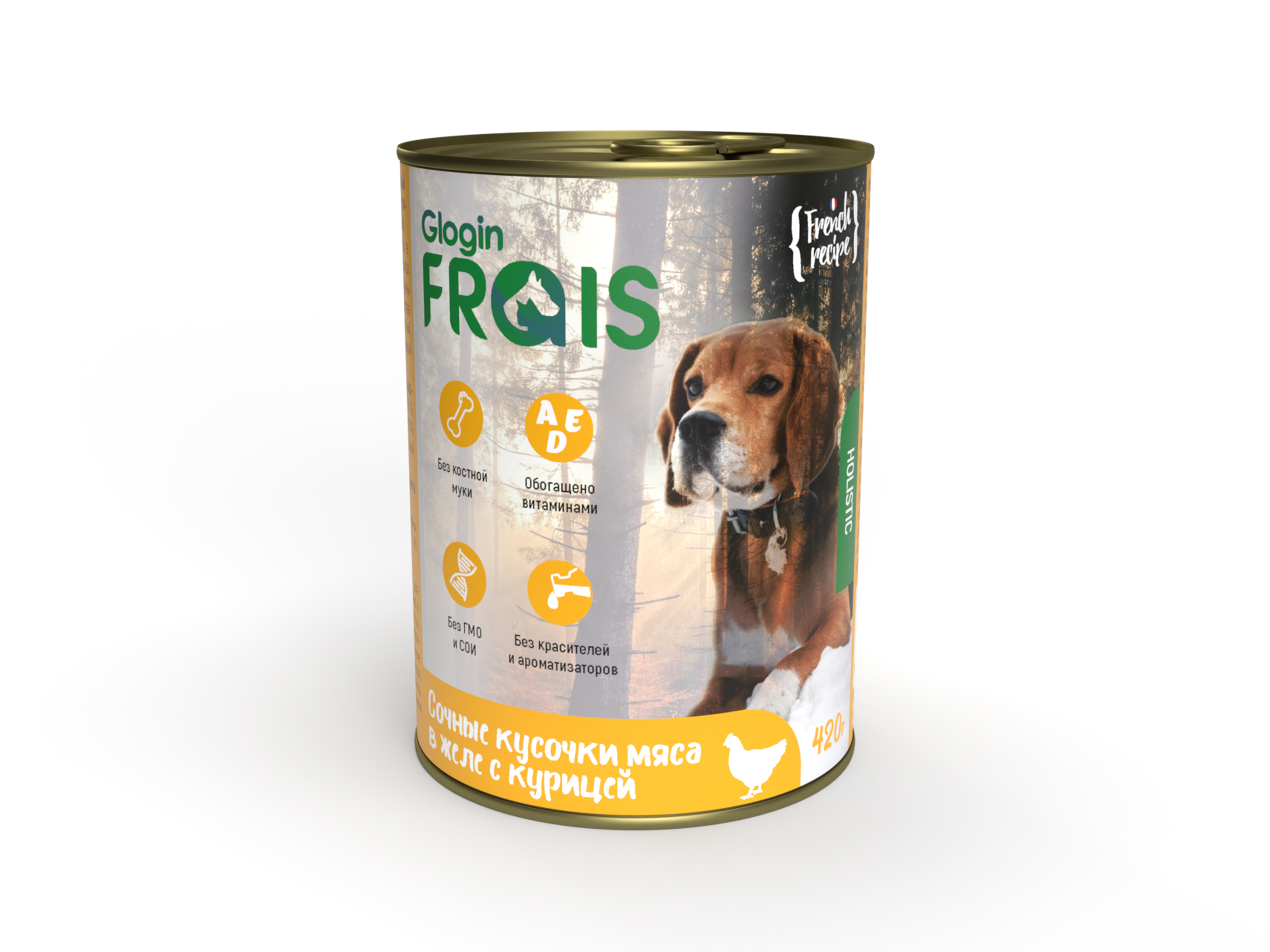 

Консервы для собак Frais Holistic Dog с курицей, 420 г