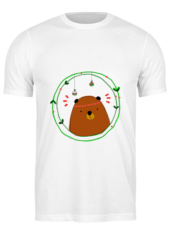

Футболка унисекс Printio Mishka белая 3XL, Белый, Mishka