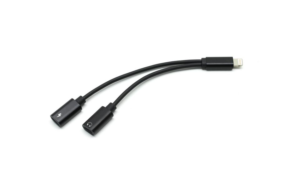 

Разветвитель на наушники и зарядку для Iphone Lightning гибкий провод