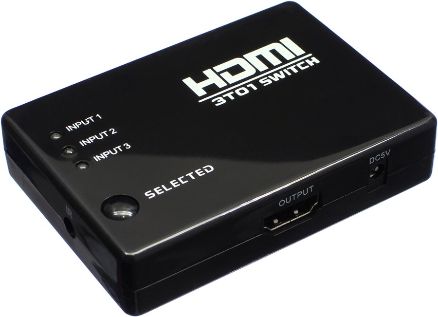 

Переходник сумматор HDMI(G)-3HDMI(G) с пультом