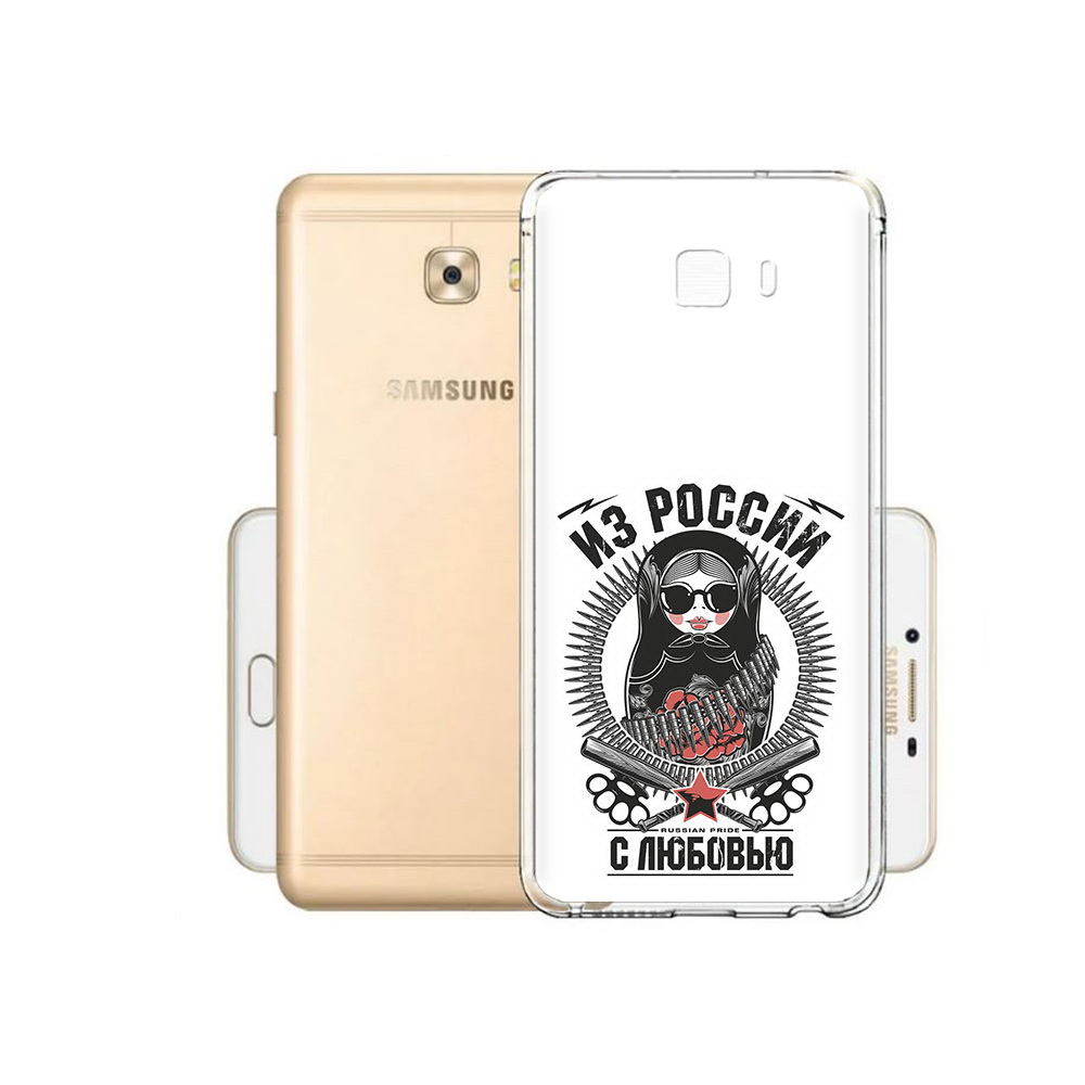 

Чехол MyPads Tocco для Samsung Galaxy C9 Pro Из России с любовью, Прозрачный, Tocco