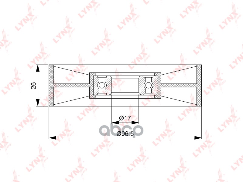 

Ролик Приводного Ремня Mercedes C (W202,W203,Cl203,S202,S203) Натяжителя Lynx Pb5230