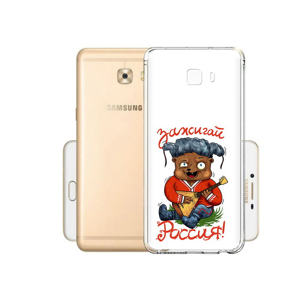 

Чехол MyPads Tocco для Samsung Galaxy C9 Pro Зажигай Россия, Прозрачный, Tocco