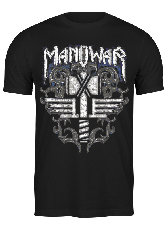 

Футболка мужская Printio Manowar band черная 3XL, Черный, Manowar band