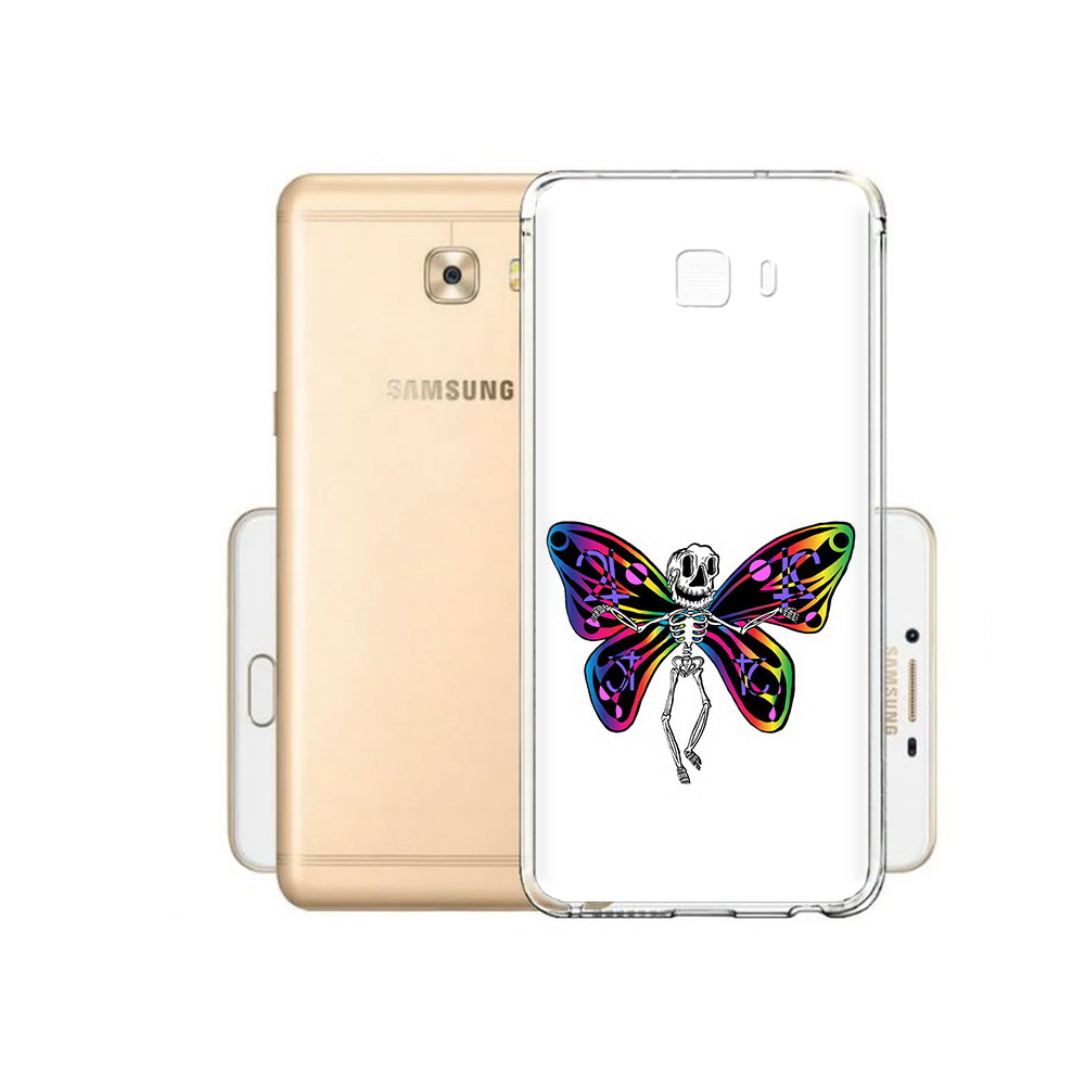 

Чехол MyPads Tocco для Samsung Galaxy C9 Pro эффект бабочки, Прозрачный, Tocco