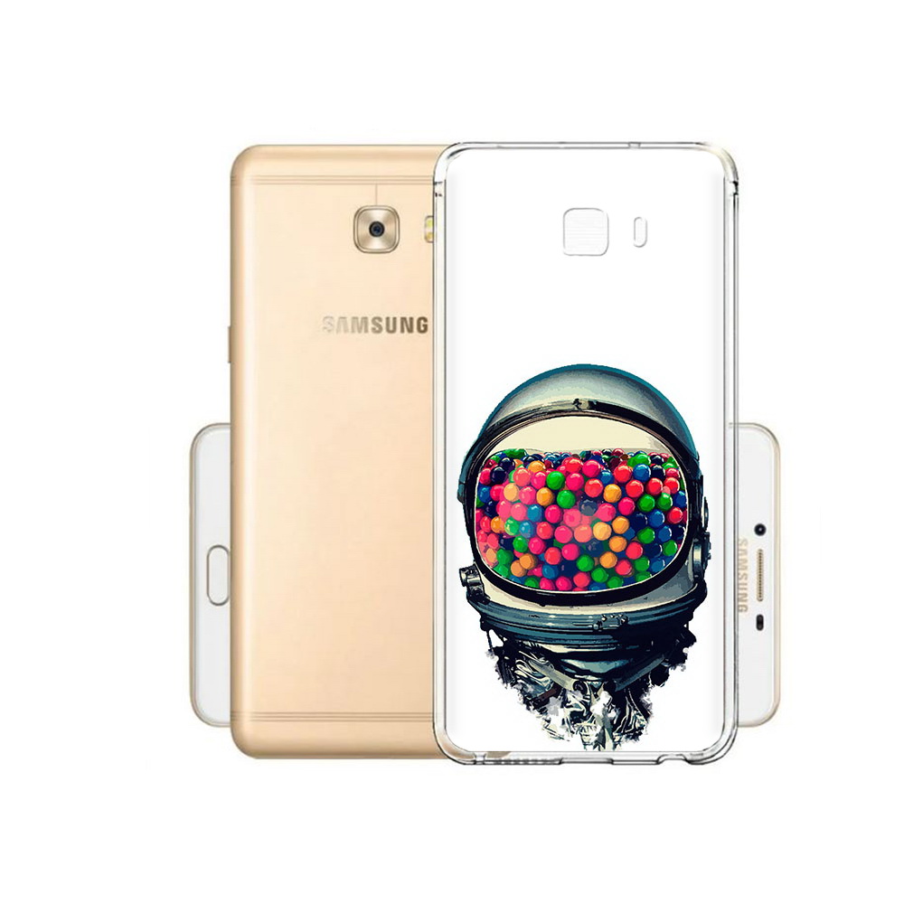 

Чехол MyPads Tocco для Samsung Galaxy C9 Pro шлем космонавта, Прозрачный, Tocco
