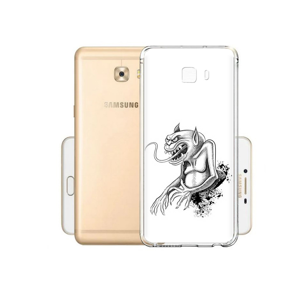 

Чехол MyPads Tocco для Samsung Galaxy C9 Pro чорт, Прозрачный, Tocco