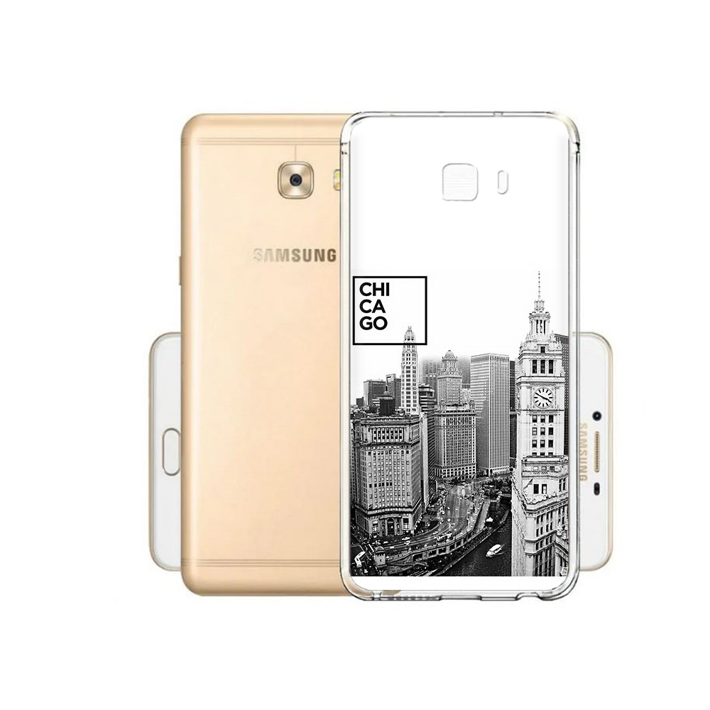 

Чехол MyPads Tocco для Samsung Galaxy C9 Pro черно белый чикаго, Прозрачный, Tocco