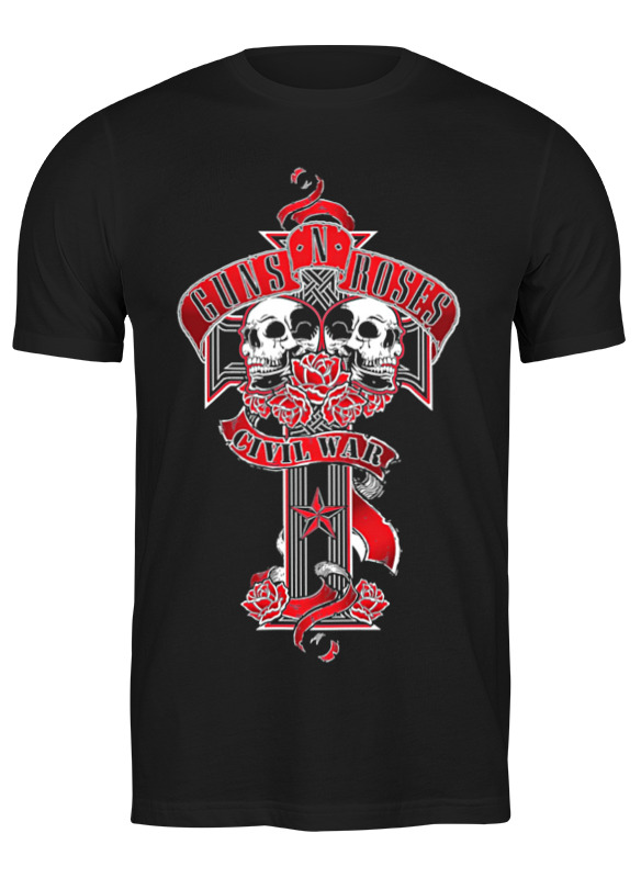 

Футболка мужская Printio Guns n' roses черная 3XL, Черный, Guns n' roses