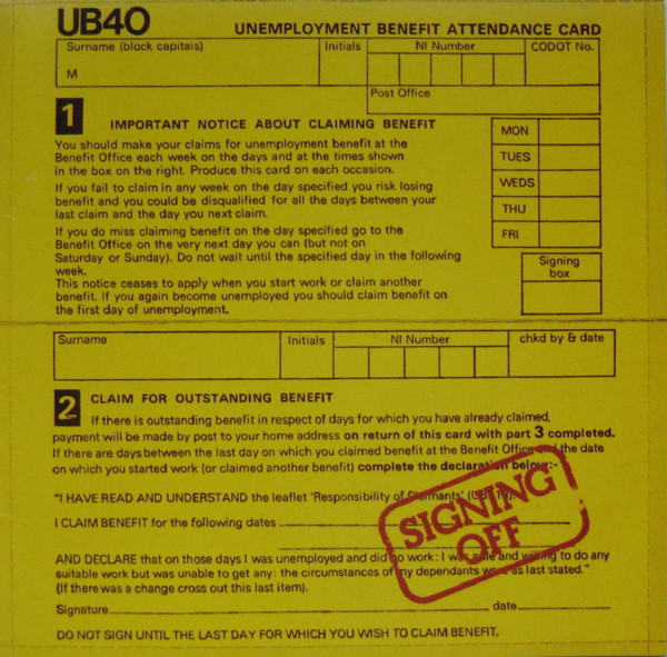 

Ub 40 - Signing Off (1 CD)