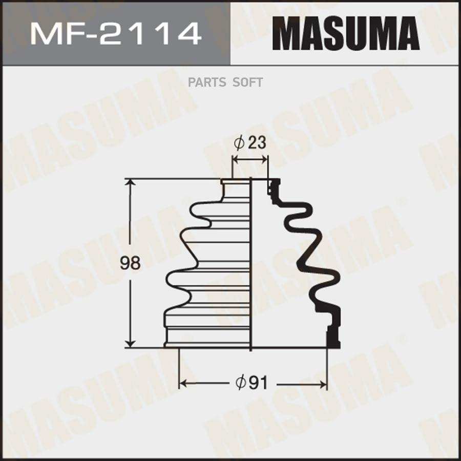 

MASUMA MF2114 Пыльник ШРУСа HONDA ACCORD 98- , CR-V 96- , CIVIC 96-