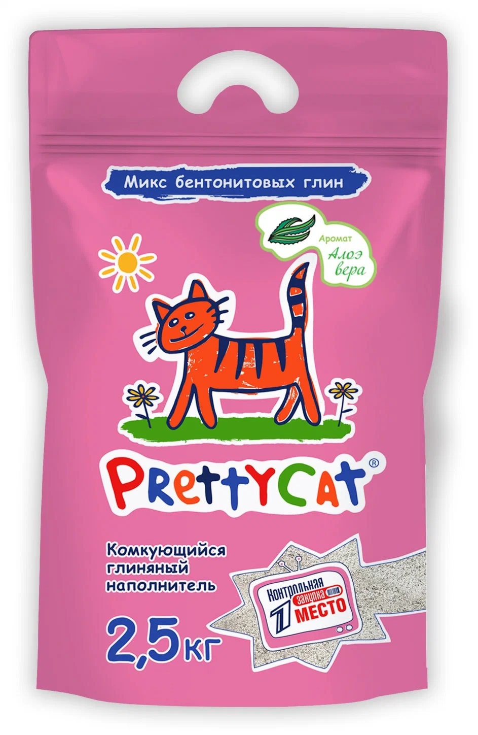 Комкующийся наполнитель PrettyCat Euro Mix бентонитовый, 2,5 кг