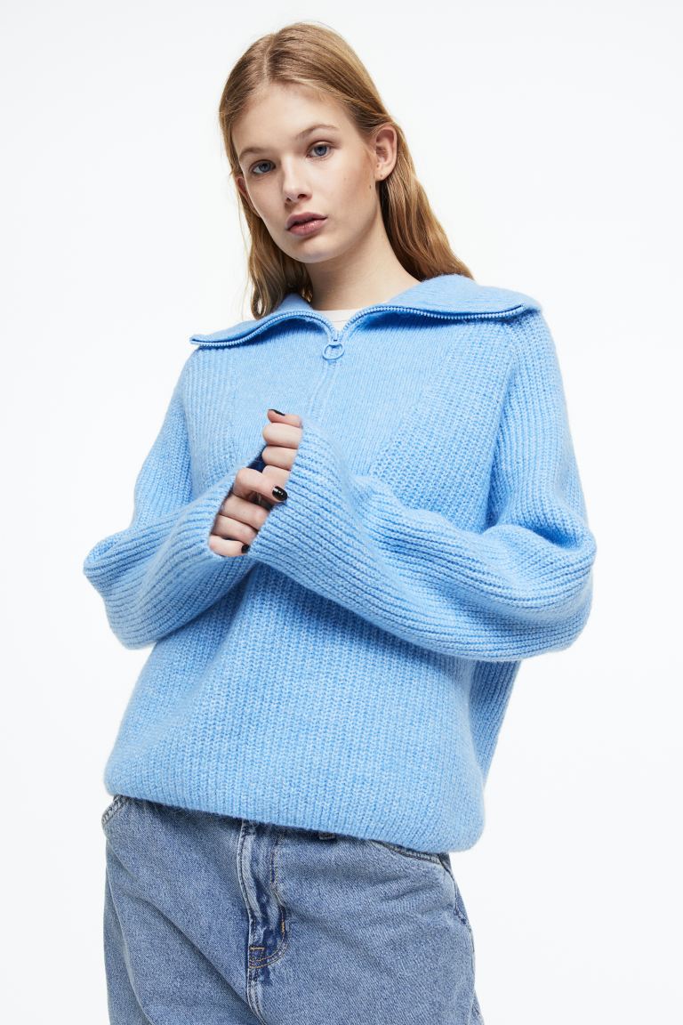 Свитер женский H&M 1134616003 синий L (доставка из-за рубежа)