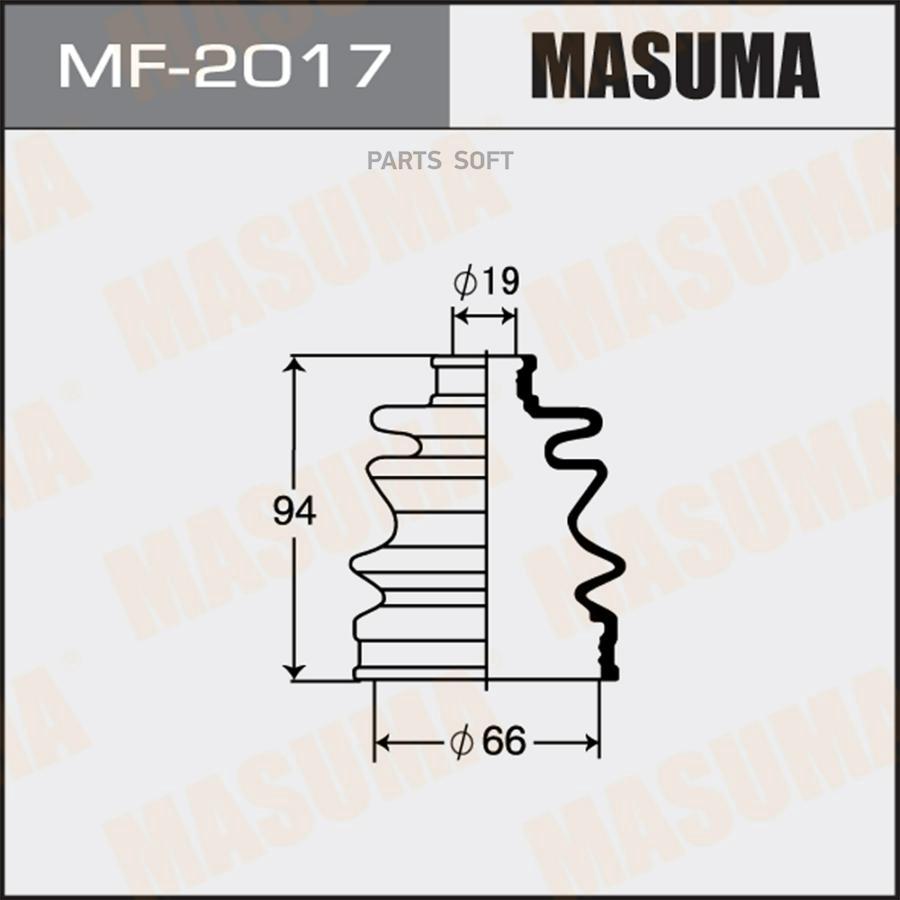 

Пыльник ШРУСа MAZDA/SUZUKI MASUMA MF-2017