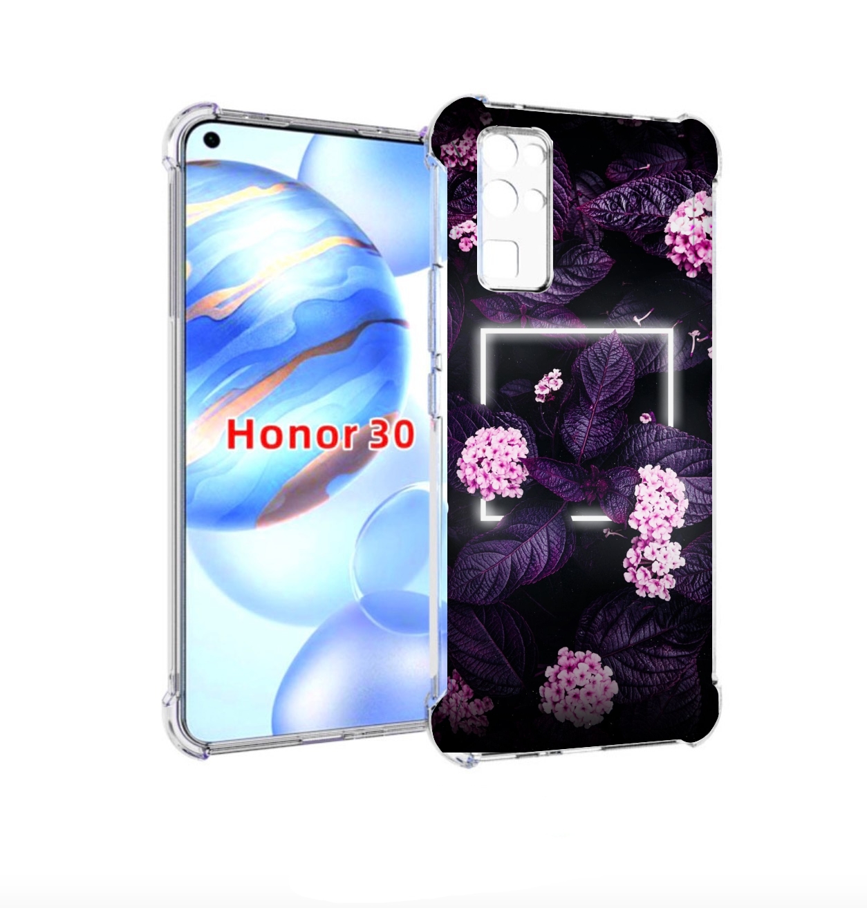 Чехол бампер MyPads Витамин для Honor 30 (BMH-AN10) противоударный