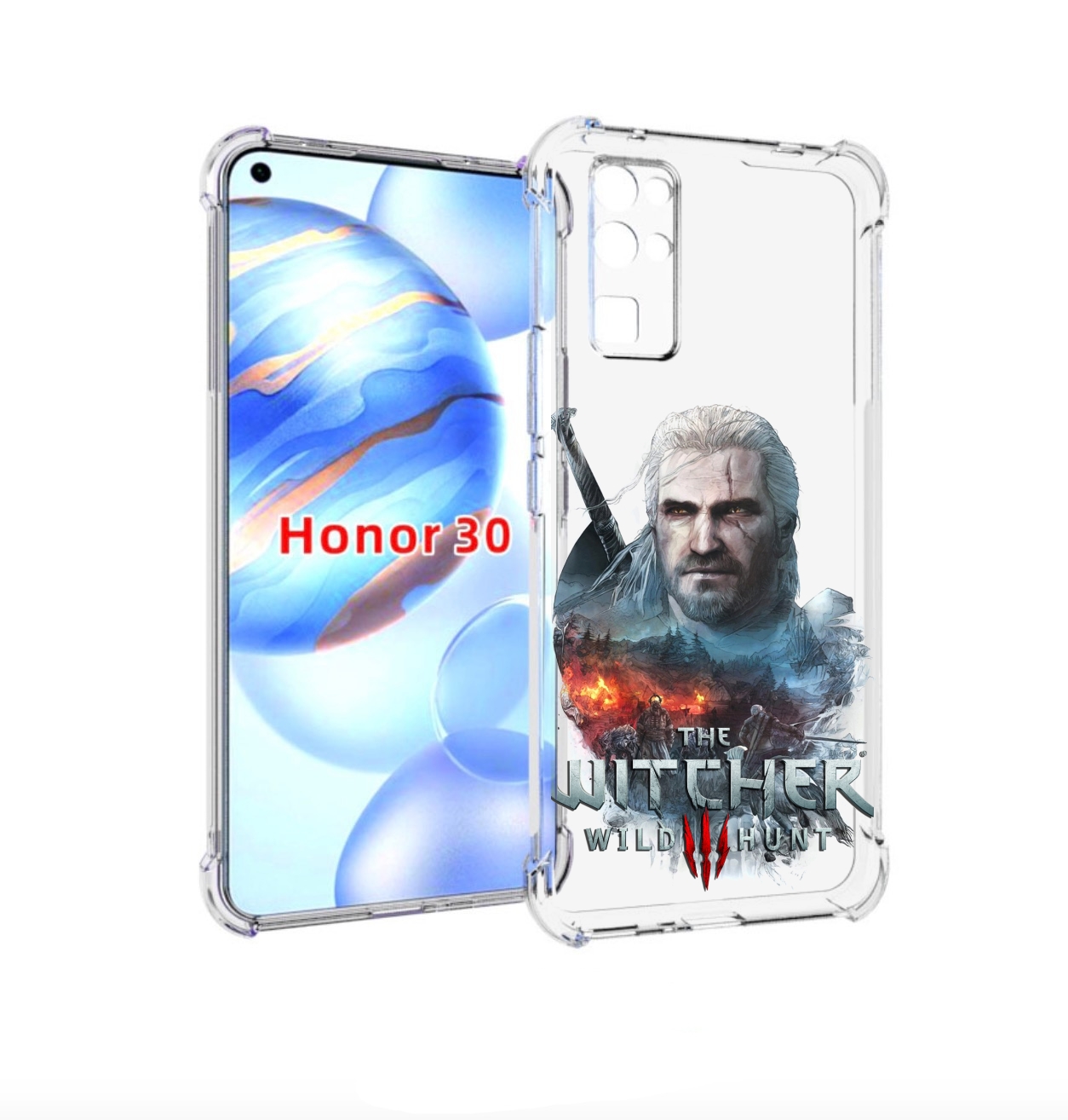 

Чехол бампер MyPads Ведьмак для Honor 30 (BMH-AN10) противоударный, Прозрачный, Tocco