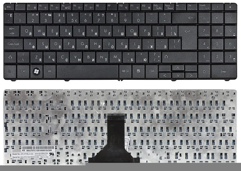 

Клавиатура для ноутбуков Packard Bell ML61/ML65 Series, Русская, Чёрная, p/n: MP-08F36U4-4