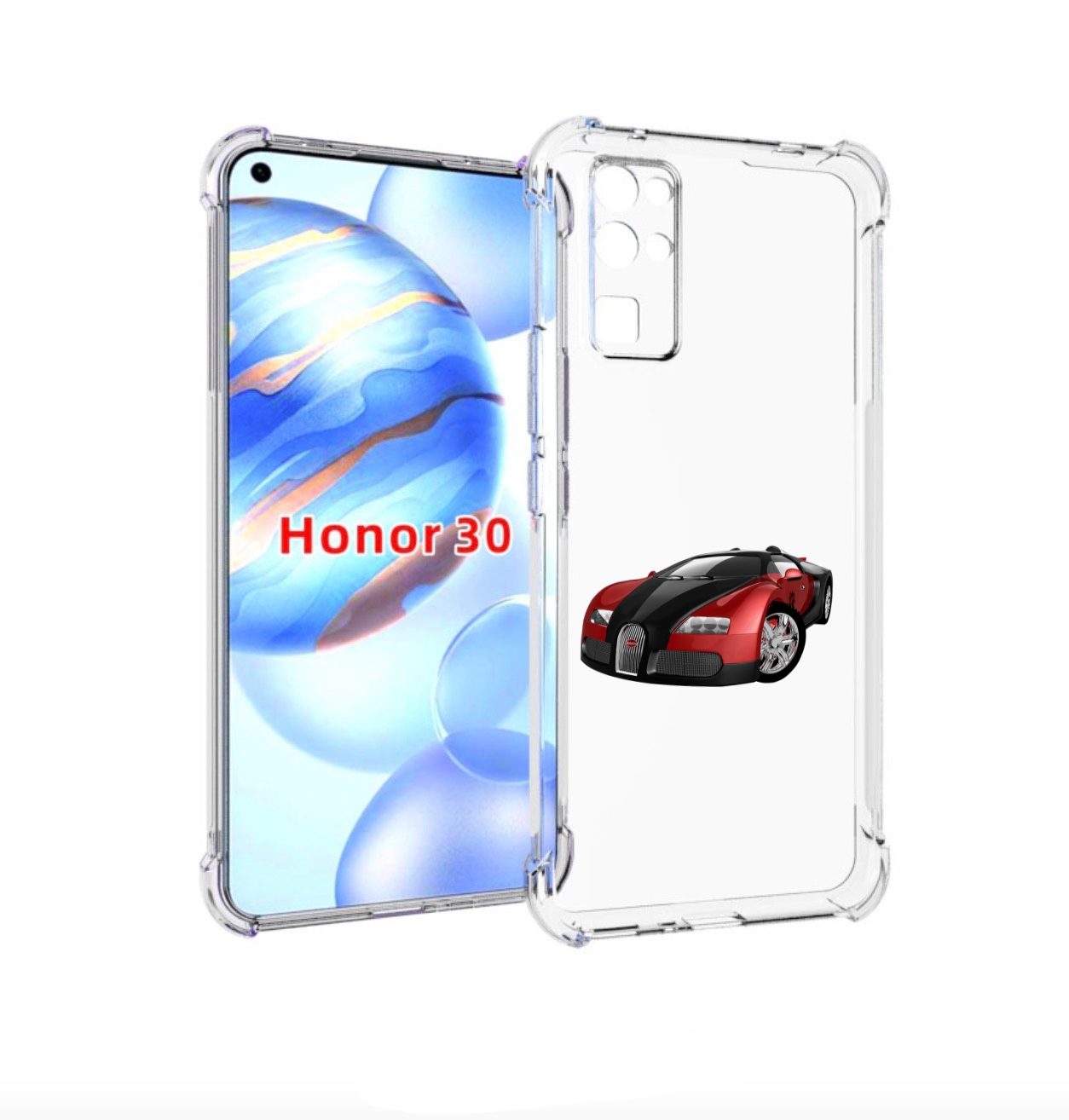 

Чехол бампер MyPads Бука мужской для Honor 30 (BMH-AN10) противо, Прозрачный, Tocco